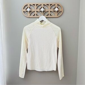 Altar'd State Pullover Lack Sleeve Top Ivory Sz Large